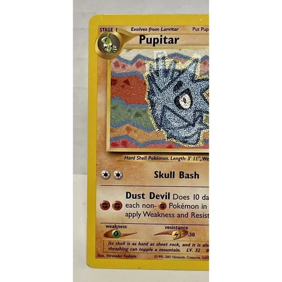 Pokemon Pupitar 45/75 Neo Discovery MP  Non Halo Vintage See Pictures & Notes - Picture 3 of 13